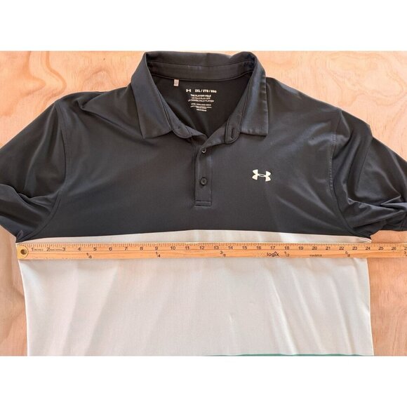 Under Armour The Playoff Polo Shirt Men’s 2XL Colorblock HeatGear Loose Fit $60 - Picture 7 of 12